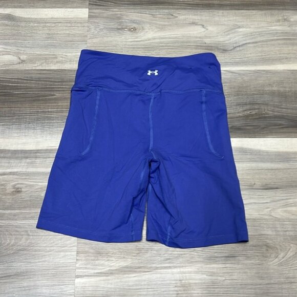 Under armour blue bike shorts with pockets size medium - Picture 7 of 8